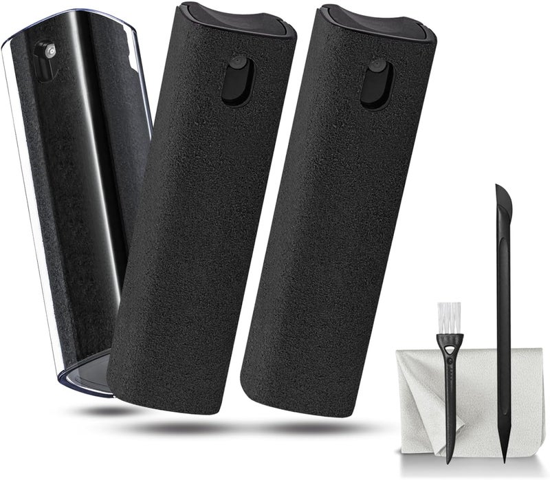 walrfid 3 Pack Screen Cleaner, Car Screen Cleaner Spray and Wipe, Computer Laptop Cleaning Kit for Electronic iPad, iPhone, Cellphone, Monitor, MacBook, Car Display, Tablet, TV Flat Screens, Black - Image 1